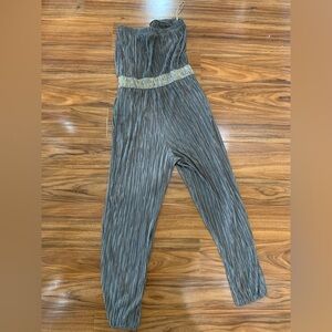 Forever 21 Bronze Strapless Jumpsuit